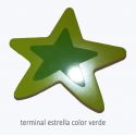 Barra color verde con estrella decorada