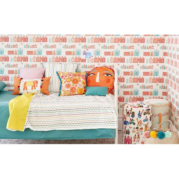 Papel pintado infantil de Jane Churchill Get Happy
