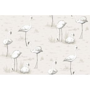 Papel pintado Flamingos