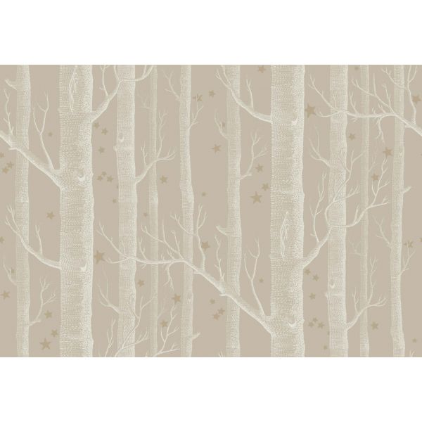 Papel pintado Woods & Pears gris pera oro