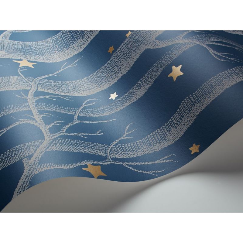 Papel pintado Woods & Pears gris pera oro