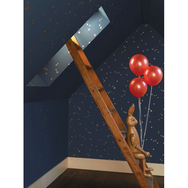 Papel pintado Woods & Pears gris pera oro