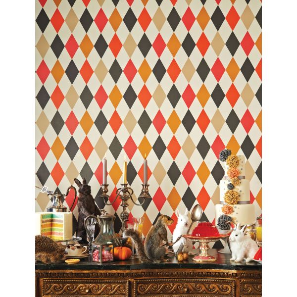 Papel pintado Woods & Pears gris pera oro