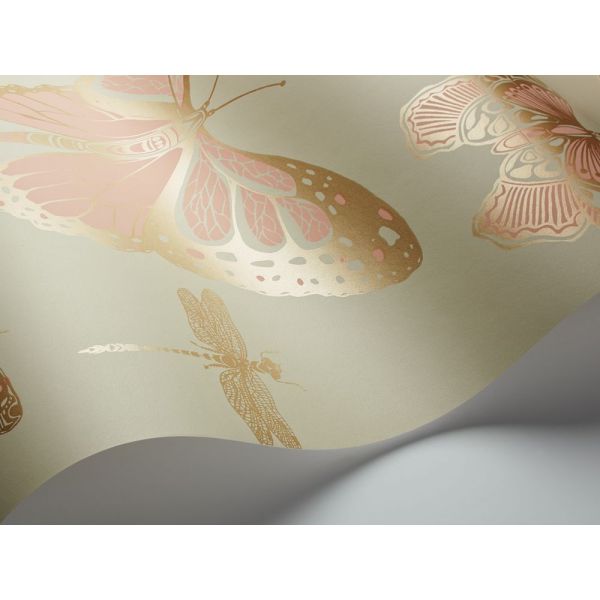 Papel pintado Woods & Pears gris pera oro