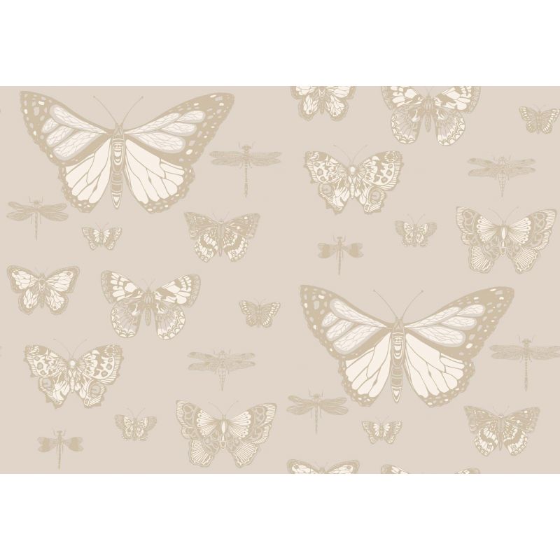 Papel pintado Woods & Pears gris pera oro