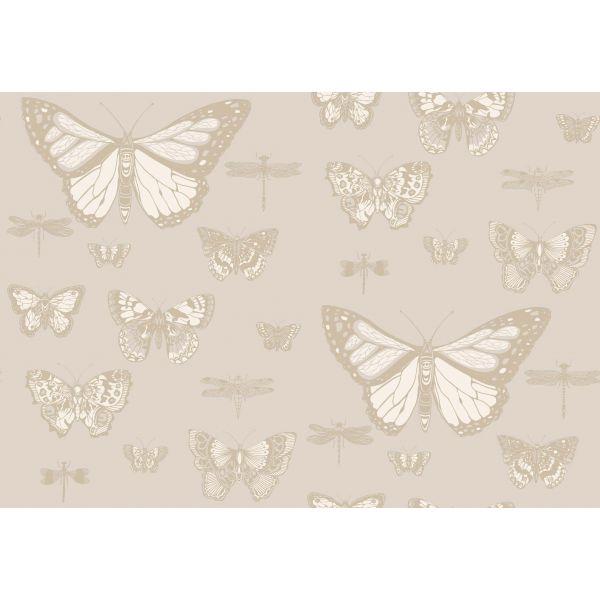 Papel pintado Woods & Pears gris pera oro
