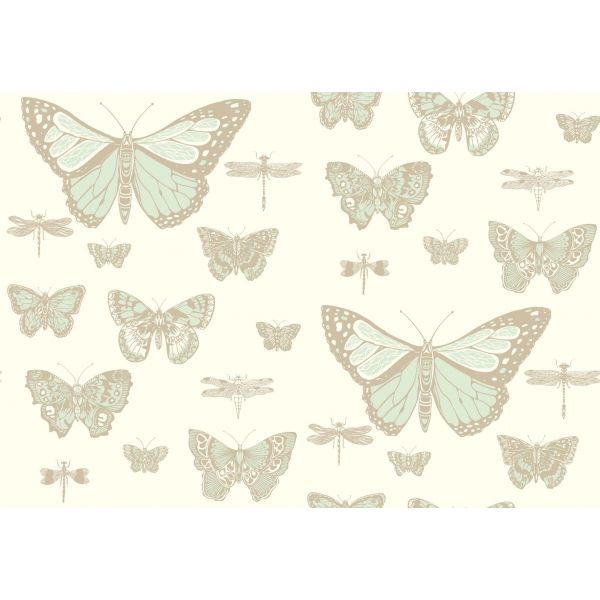 Papel pintado Woods & Pears gris pera oro