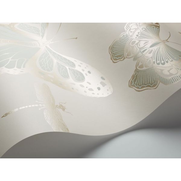 Papel pintado Woods & Pears gris pera oro