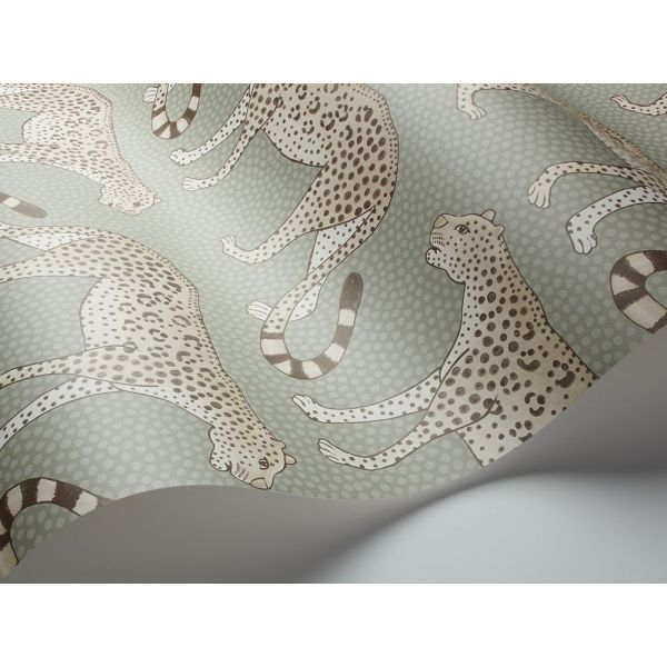 Papel pintado Paseo del Leopardo aqua