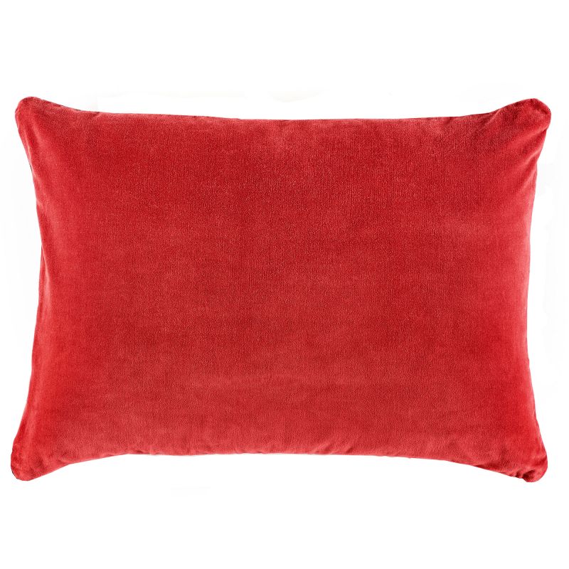 Cojín terciopelo rojo 60x40