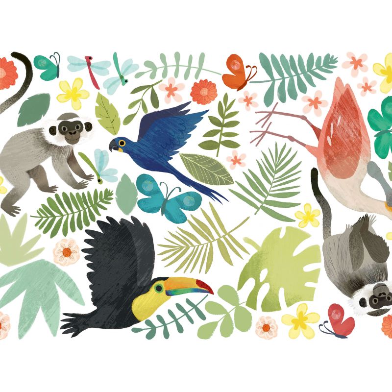 VINILOS INFANTILES Jungle Jumble Wall...