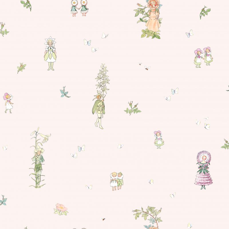 Papel pintado infantil Blomsterfesten