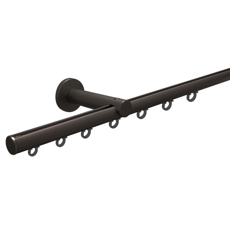 20mm - Riel para cortina titanio -...