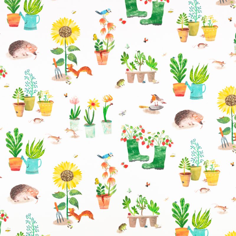 TELA INFANTIL ESTAMPADA Garden Grow,...