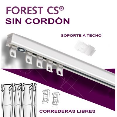 Riel para cortina CS
